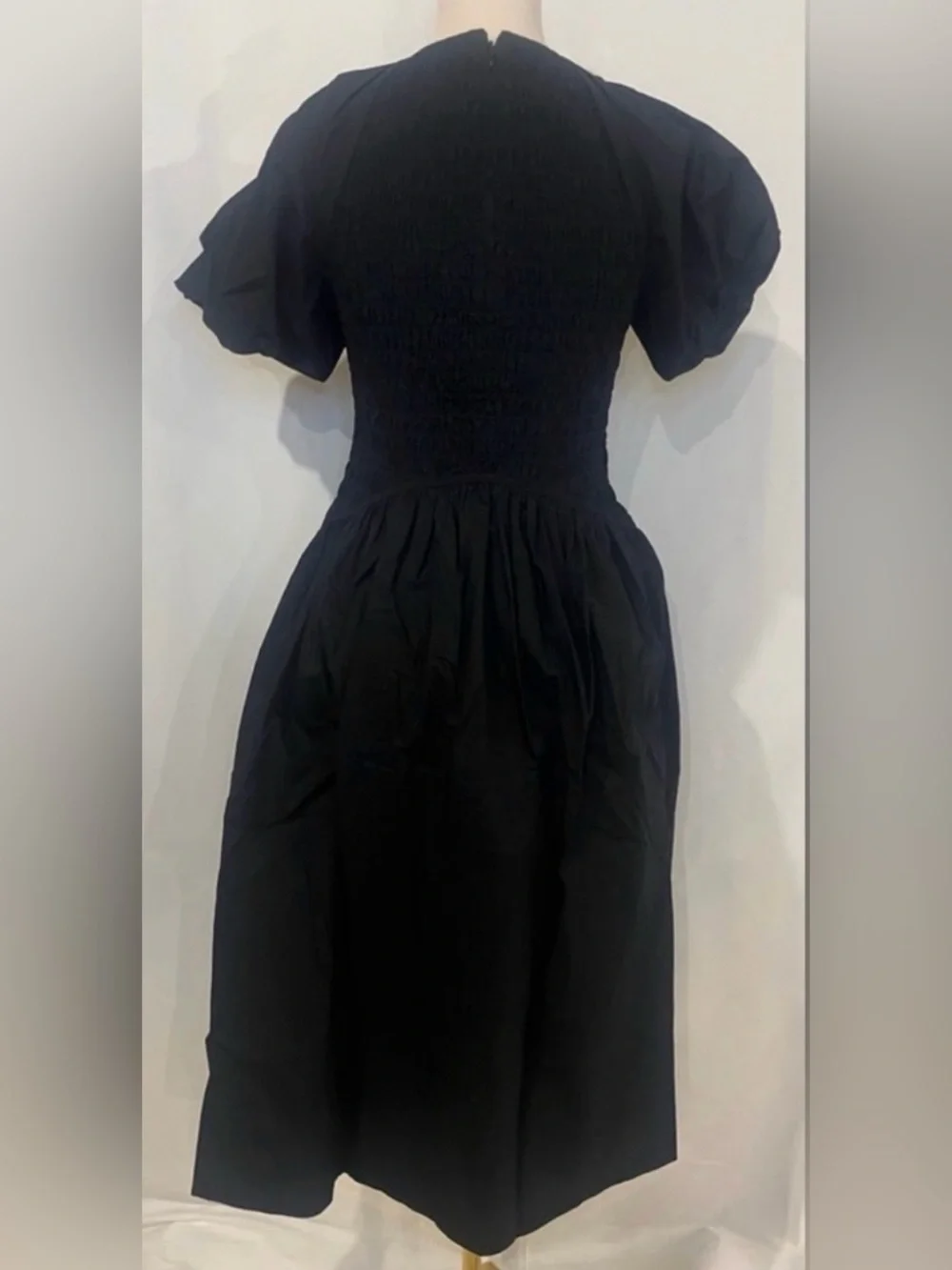 J.Crew Meadow dress in cotton poplin in black